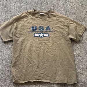 Vintage USA Graphic Men's T-Shirt - Brown
